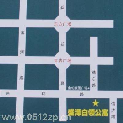 盛泽白领公寓地图